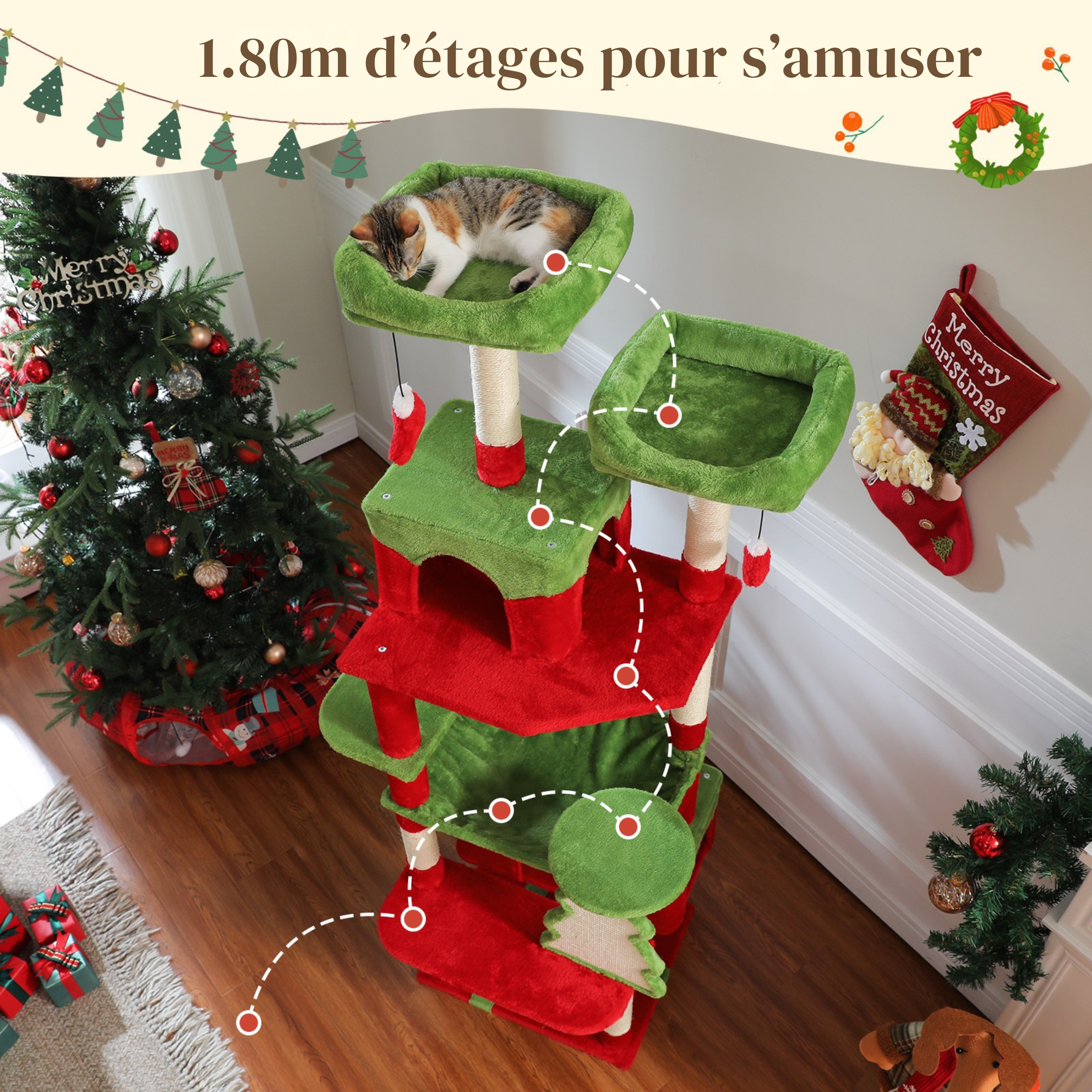 Arbre à Chat de Noël