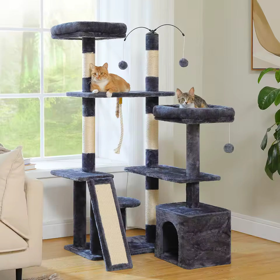 Arbre à Chat avec Jouets intégrés