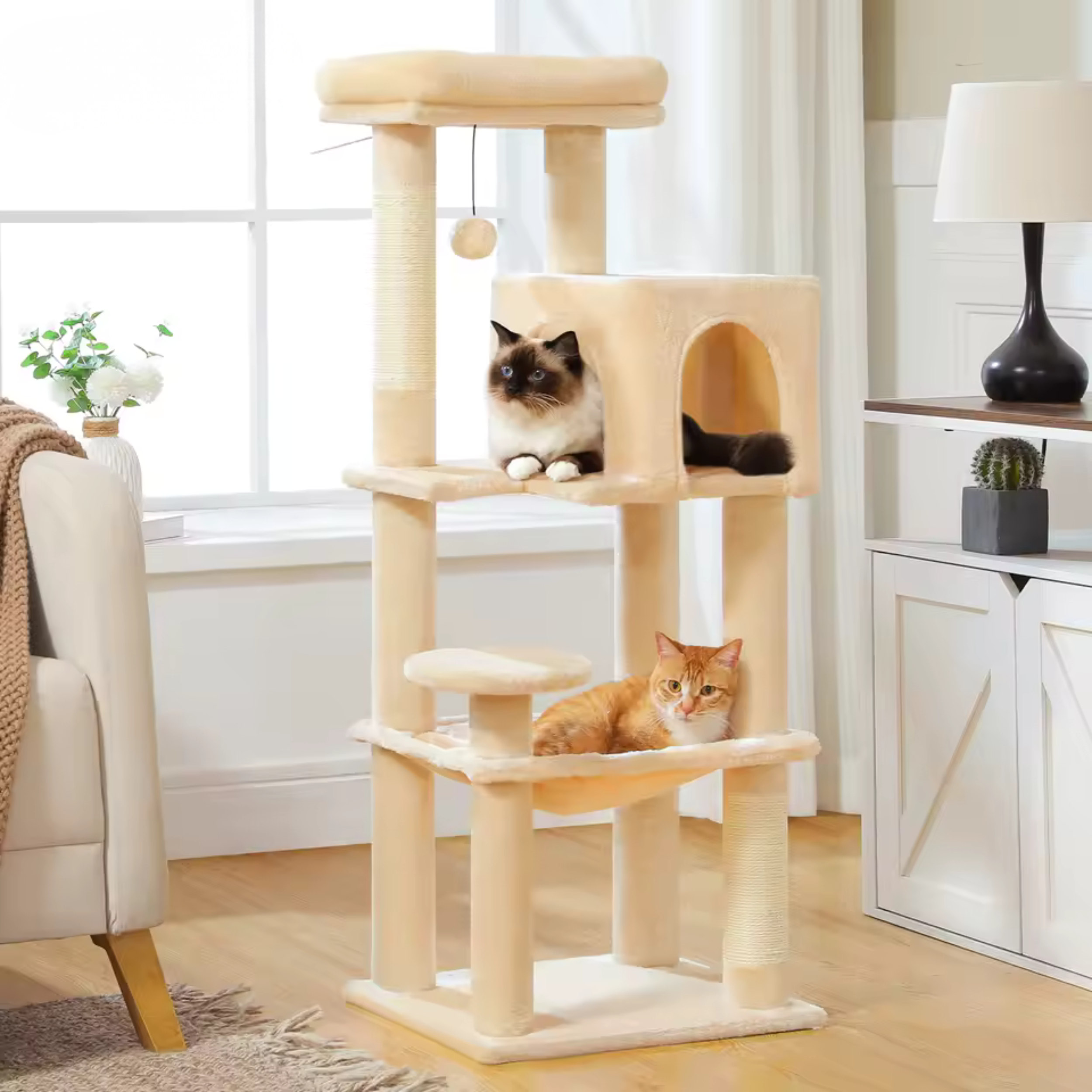 Arbre à Chat Cabane Multiniveaux