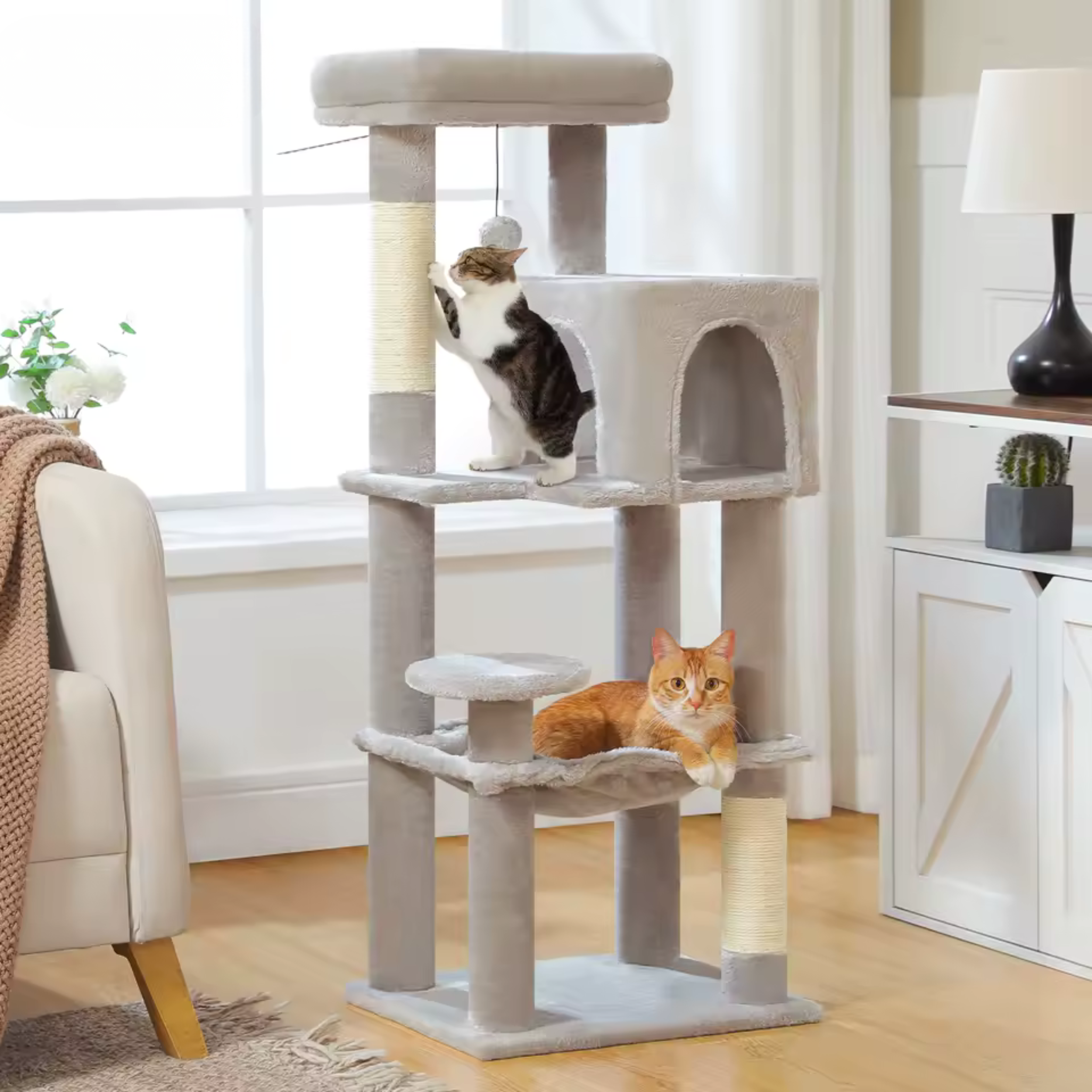 Arbre à Chat Cabane Multiniveaux