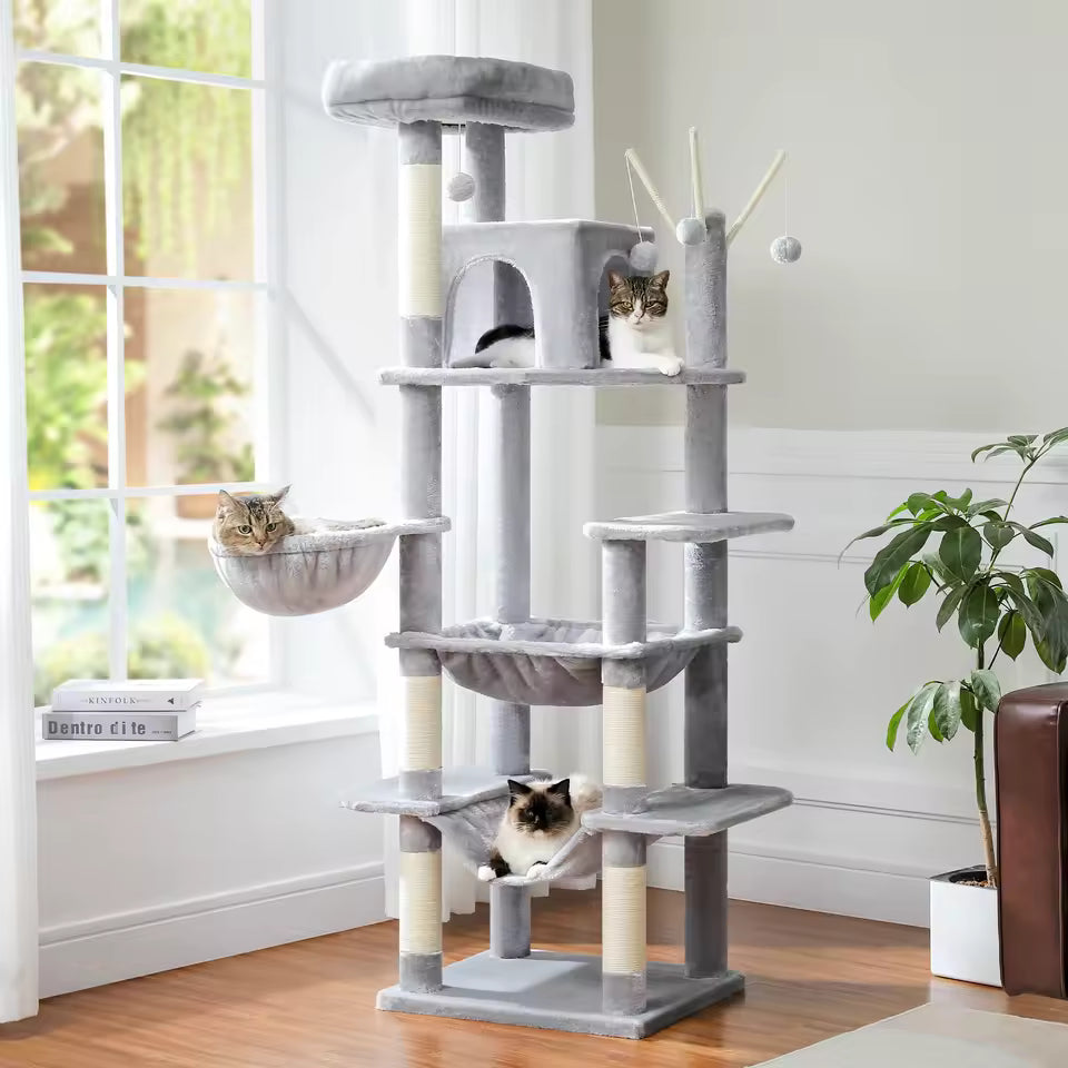 Arbre à Chat Triple Hamac