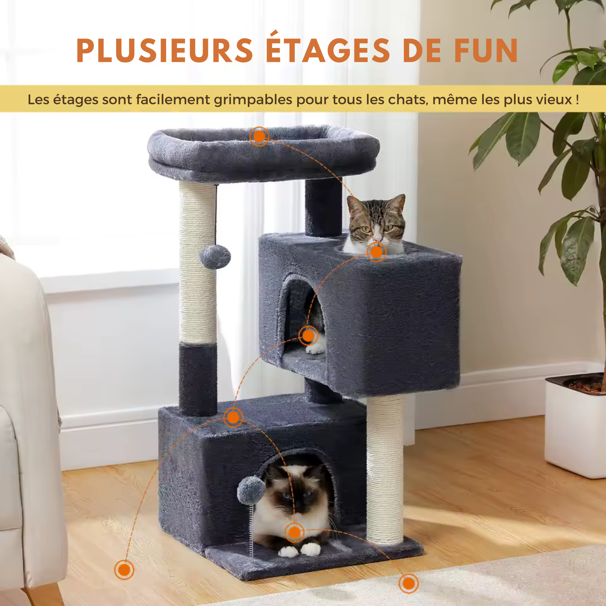 Arbre à Chat Minimaliste