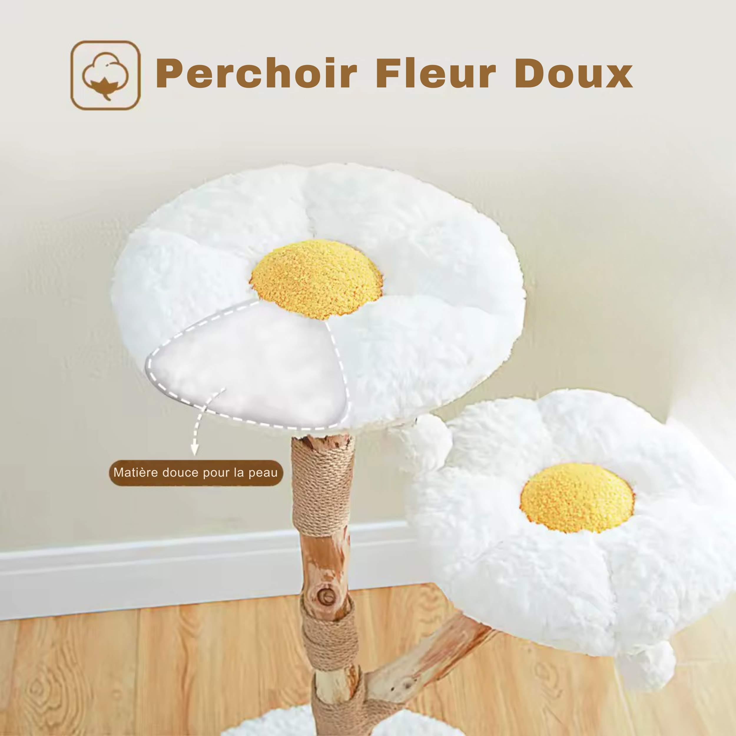 Arbre à Chat Fleur et Bois