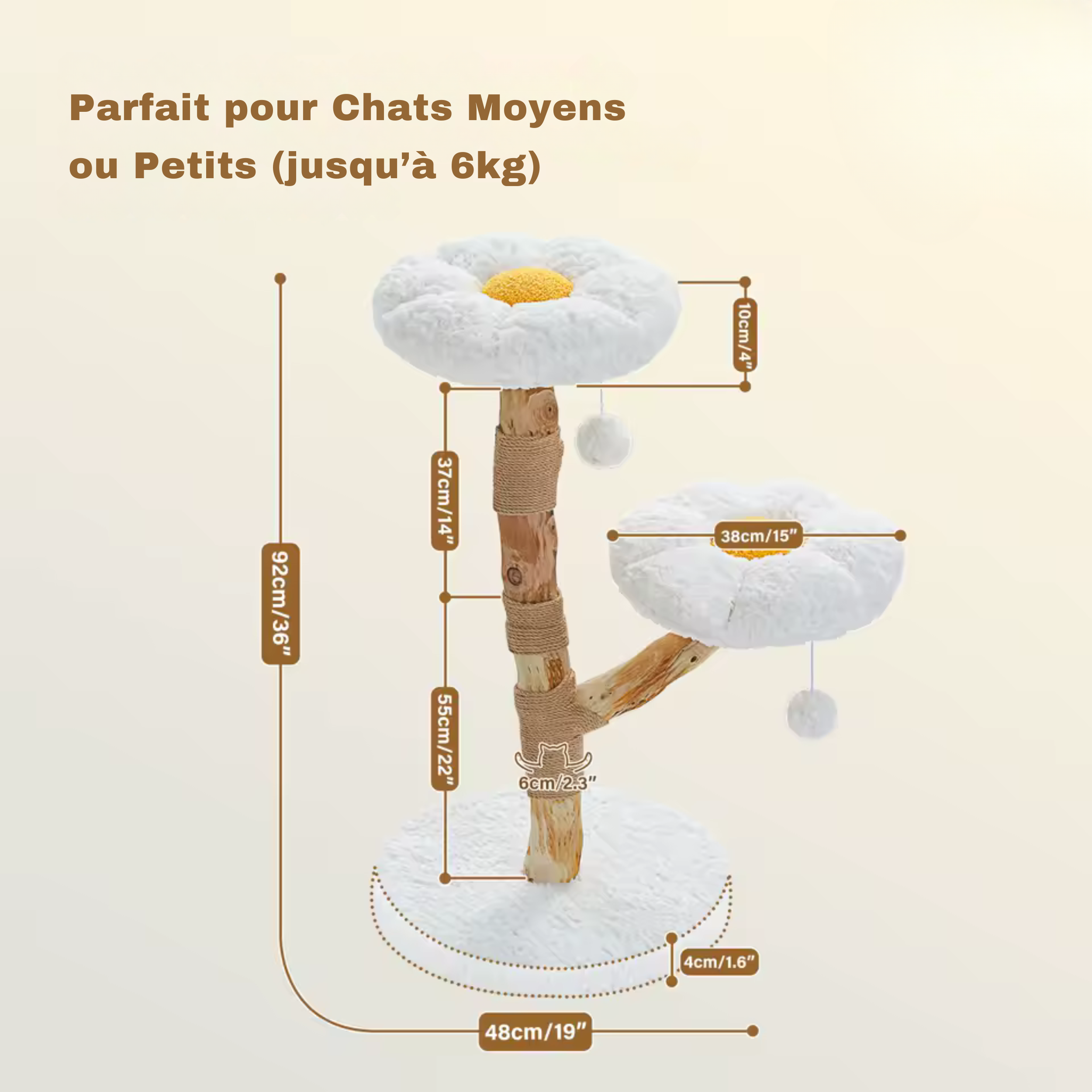 Arbre à Chat Fleur et Bois