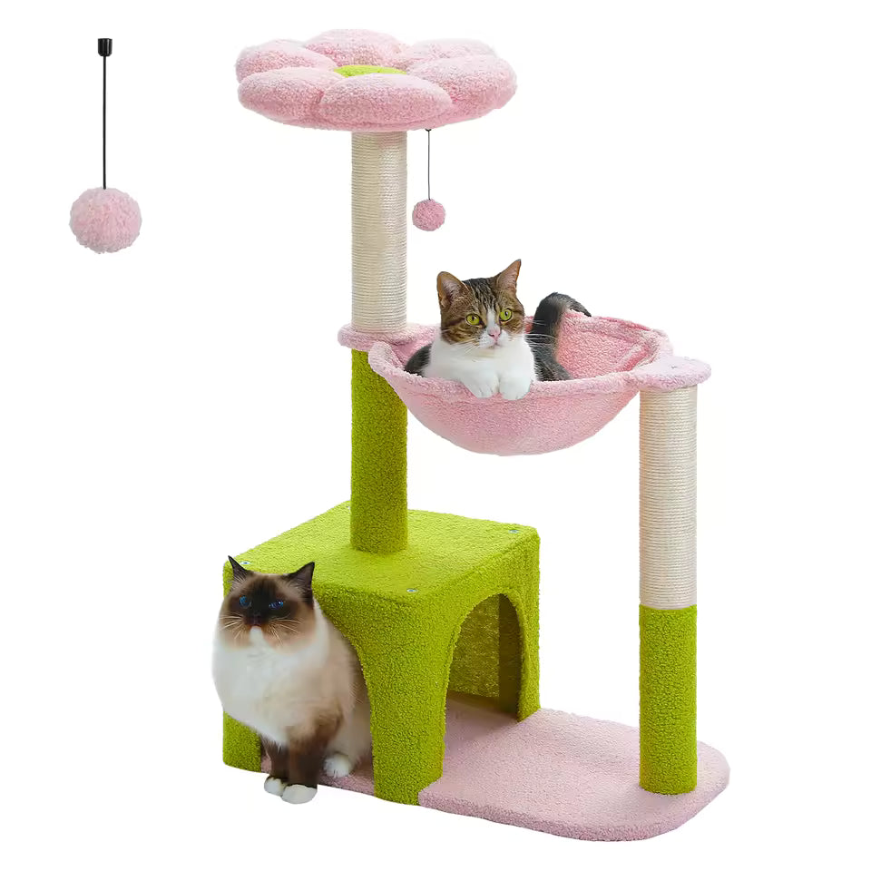 Arbre à Chat Fleur et Hamac