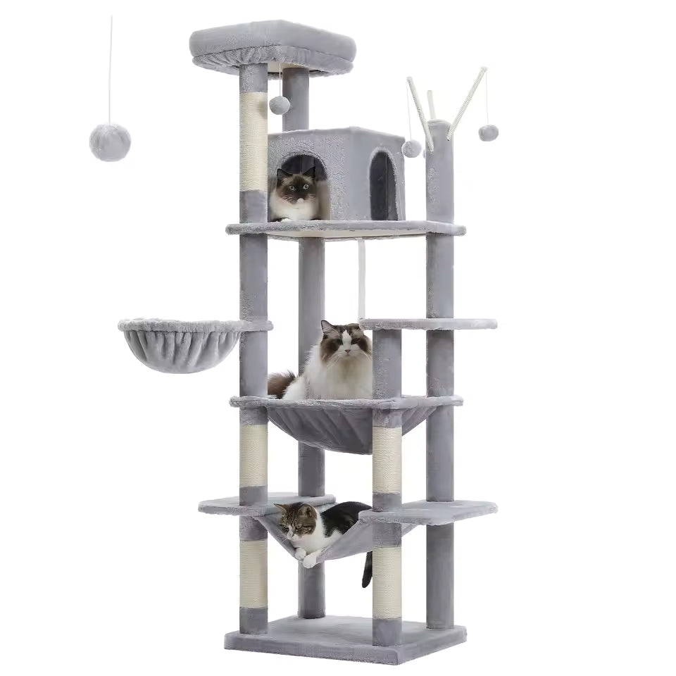 Arbre à Chat Triple Hamac
